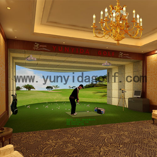 吉林室内高尔夫安装广州街私人会馆工程案例展示选择yunyidag品牌