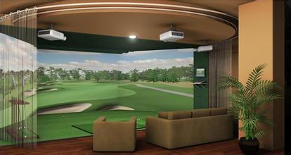 河北省石家庄室内高尔夫安装在市区私人别墅供高尔夫练习比赛案例