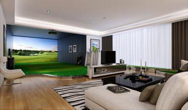 湖南省株洲高尔夫模拟器安装在私人豪华住宅内供挥杆训练和比赛案例