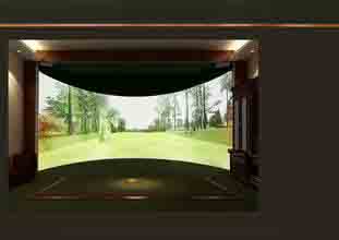 常德模拟高尔夫安装在湖南省常德市私人住宅内供用户进行训练案例