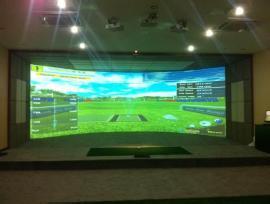 北京室内高尔夫模拟设备安装在北京通州区健身俱乐部内供训练案例