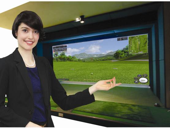 宜昌模拟高尔夫安装在湖北省宜昌市私人别墅内供高球比赛练习案例