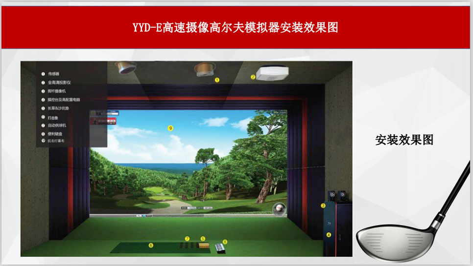室内高尔夫设备价格是用户喜欢的好品牌 我只选择韵益达公司品牌好