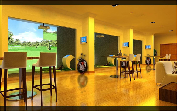 北京模拟高尔夫设备案例推出了一款使用空间小运行成本低实用性很强的训练系