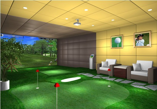 学校安装室内高尔夫模拟器可以用来教学使用 品