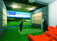 宜宾高尔夫模拟器案例 提供的挥杆训练系统 已安装完成 现已交付客户方使用