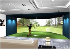 yunyida品牌的高尔夫模拟系统是现在很火热的一项体育运动项目之一