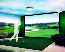 弧形幕高尔夫模拟系统采用高性能高速摄像机功能强技术服务周到可靠